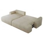 Narożnik TONO L - strona lewa - kremowy, welvet