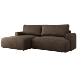 Narożnik TONO L - strona lewa - brązowy, welvet