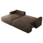 Narożnik TONO L - strona lewa - brązowy, welvet