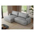 Narożnik TONO L - strona lewa - jasnoszary, welvet