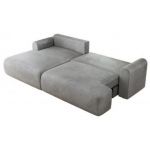 Narożnik TONO L - strona lewa - jasnoszary, welvet