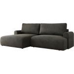 Narożnik TONO L - strona lewa - ciemnoszary, welvet