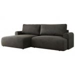 Narożnik TONO L - strona lewa - ciemnoszary, welvet