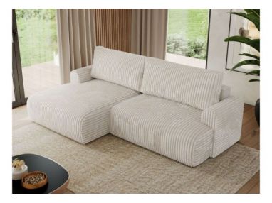 Narożnik TONO L - strona lewa - beżowy, sztruks