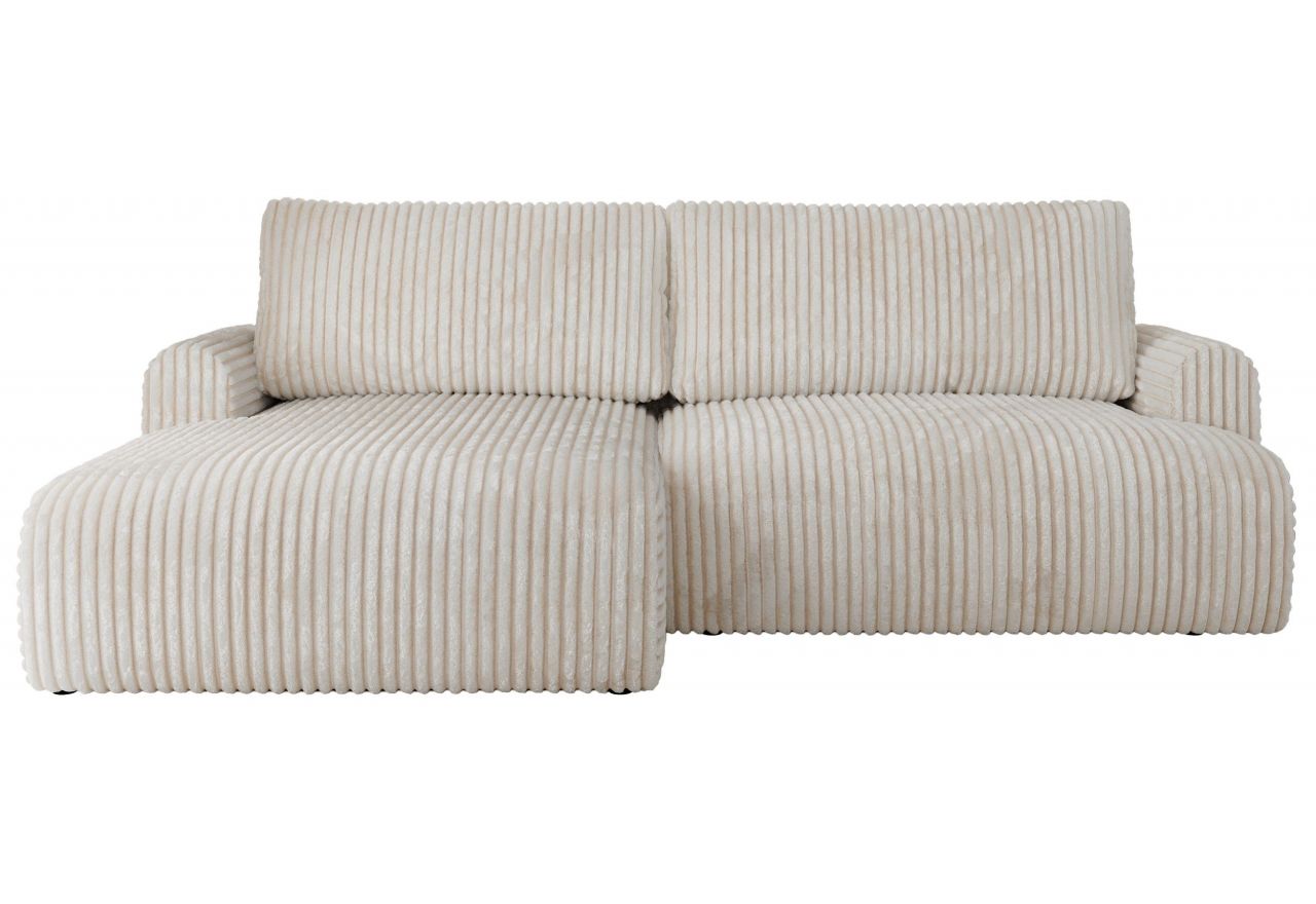 Narożnik TONO L - strona lewa - beżowy, sztruks