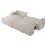 Narożnik TONO L - strona lewa - beżowy, sztruks