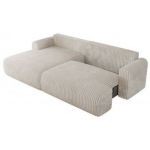 Narożnik TONO L - strona lewa - beżowy, sztruks