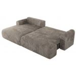 Narożnik TONO L - strona lewa - jasnobrązowy, sztruks