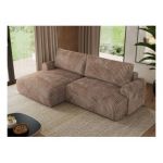 Narożnik TONO L - strona lewa - brązowy, sztruks