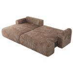 Narożnik TONO L - strona lewa - brązowy, sztruks