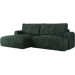 Narożnik TONO L - strona lewa - zielony, sztruks