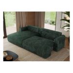 Narożnik TONO L - strona lewa - zielony, sztruks