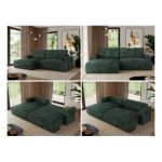 Narożnik TONO L - strona lewa - zielony, sztruks