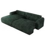 Narożnik TONO L - strona lewa - zielony, sztruks