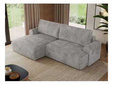 Narożnik TONO L - strona lewa - jasnoszary, sztruks