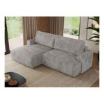 Narożnik TONO L - strona lewa - jasnoszary, sztruks