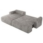 Narożnik TONO L - strona lewa - jasnoszary, sztruks