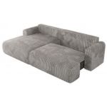 Narożnik TONO L - strona lewa - jasnoszary, sztruks