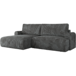 Narożnik TONO L - strona lewa - szary, sztruks