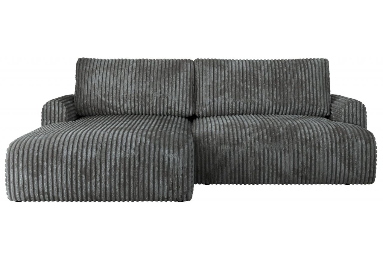 Narożnik TONO L - strona lewa - szary, sztruks