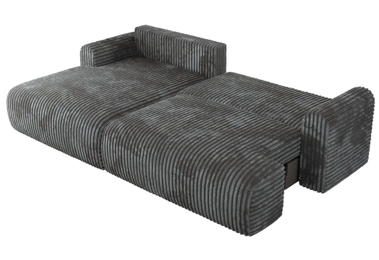 Narożnik TONO L - strona lewa - szary, sztruks