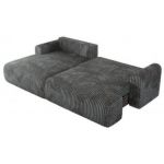 Narożnik TONO L - strona lewa - szary, sztruks