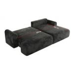 Narożnik TONO L - strona prawa - ciemnoszary, plusz