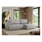 Narożnik TONO L - strona prawa - jasnoszary, struktura