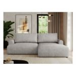 Narożnik TONO L - strona prawa - jasnoszary, struktura