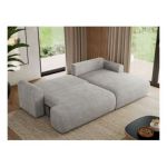 Narożnik TONO L - strona prawa - jasnoszary, struktura