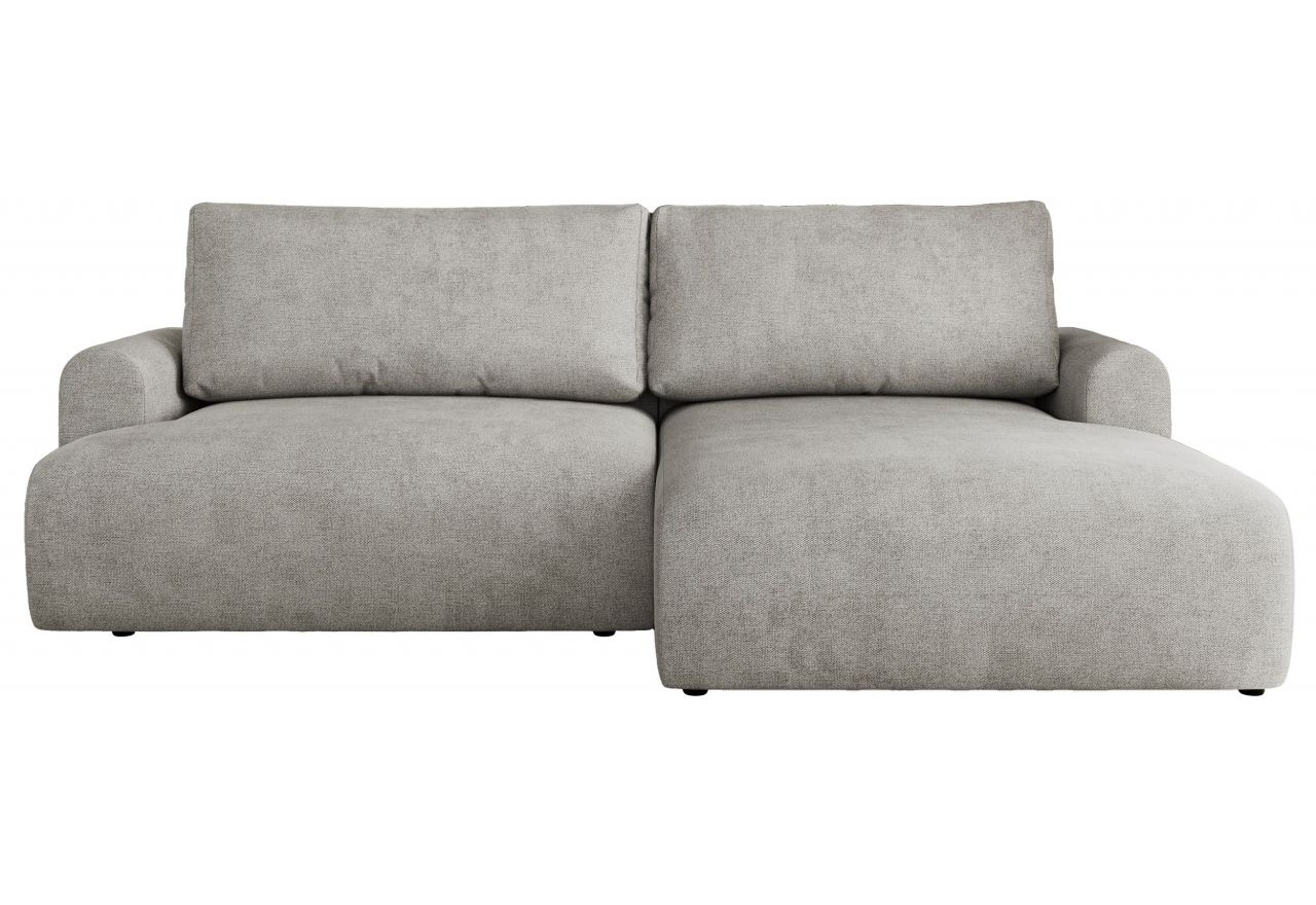 Narożnik TONO L - strona prawa - jasnoszary, struktura