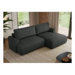 Narożnik TONO L - strona prawa - ciemnoszary, struktura