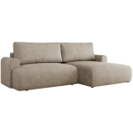 Narożnik TONO L - strona prawa - beżowy, struktura