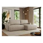 Narożnik TONO L - strona prawa - beżowy, struktura