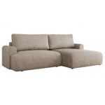 Narożnik TONO L - strona prawa - beżowy, struktura