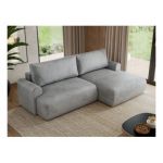 Narożnik TONO L - strona prawa - jasnoszary, welvet