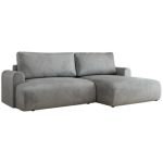 Narożnik TONO L - strona prawa - jasnoszary, welvet