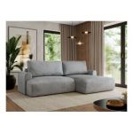 Narożnik TONO L - strona prawa - jasnoszary, welvet