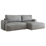 Narożnik TONO L - strona prawa - jasnoszary, welvet