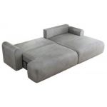 Narożnik TONO L - strona prawa - jasnoszary, welvet