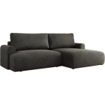 Narożnik TONO L - strona prawa - ciemnoszary, welvet