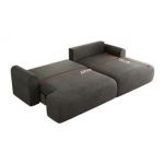 Narożnik TONO L - strona prawa - ciemnoszary, welvet