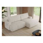 Narożnik TONO L - strona prawa - beżowy, sztruks