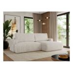 Narożnik TONO L - strona prawa - beżowy, sztruks