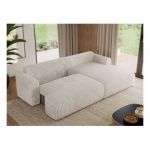 Narożnik TONO L - strona prawa - beżowy, sztruks