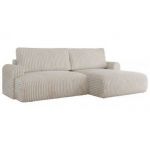 Narożnik TONO L - strona prawa - beżowy, sztruks