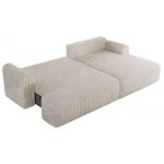 Narożnik TONO L - strona prawa - beżowy, sztruks