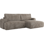 Narożnik TONO L - strona prawa - jasnobrązowy, sztruks