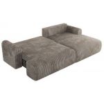 Narożnik TONO L - strona prawa - jasnobrązowy, sztruks