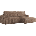 Narożnik TONO L - strona prawa - brązowy, sztruks